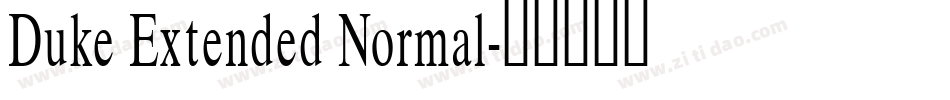 Duke Extended Normal字体转换